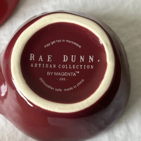 Rae Dunn: Ceramic Vegetable Measuring Cups- 1/4, 1/3, 1/2, 1 cups - Picture 3 of 16